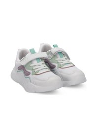 Resim Slazenger PESO I Çocuk Cırt Cırtlı Beyaz / Lila Sneaker 