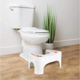 Resim Mc Blue Beyaz Kırmızı Klozet Taburesi 