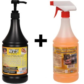 Resim Dtx Kimya Granüllü El Temizleme Kremi ( Sabunu ) 1 kg & Susuz Motor Temizleyici 1 Litre 
