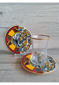 Resim Konyax Çay Seti 12 Parça 6 Kişilik Canga Renkli 