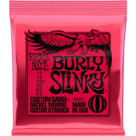 Resim Ernie Ball 2226 Burly Slinky Nickel Elektro Gitar Teli (11-52) 