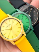 Resim Ferrucci Müthiş Tasarımı ile Soft Renklerde Silikon Kordon Kadın Saat Sarı Renk Bileklik Hediyel 