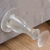 Resim 62 adet/1 adet, Deliksiz Silikon Kapı Tekerlekleri, Kapı Kolu Anti-çarpışma Tekerlekleri, Tuvalet Kapı Tekerlekleri, Duvar Kapı Üstü Kapı Tekerlekleri 