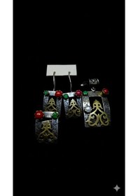 Resim Otantik Dikdörtgen Gümüş Set Bronz 