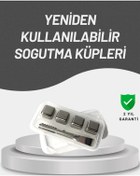 Resim shopwave Çevre Dostu Metal Buz Küpü ve Kullanışlı Klips Seti 