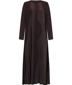 Resim Uzun Kollu Tencel Ferace - BROWN / 46 