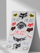Resim Sticker Market Fox Sticker Seti, Düz Yüzeyler Için A4 Boyutu Çıkartma Etiket Seti 