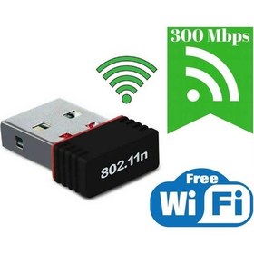 Resim Realtek 300 Mbps USB Wireless Nano Ağ Adaptörü Kablosuz-Wi-Fi Pc 