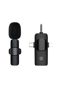 Resim Hadron Hdx2781 Type-c Lightning Ve 3.5mm Kablosuz Tekli Yaka Mikrofon Seti 