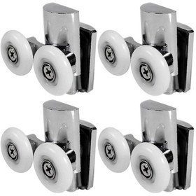 Resim Adet Duş Kapısı Tekerleği 23 Mm Duş Kapısı Silindirleri Ağır Hizmet Tipi Alaşımlı Çift Tekerlek Hem Düz Sürgülü Hem De Kayar 1196296046644 