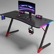 Resim Karr Gaming Spark RGB Aydınlatmalı 60x140x71 CM Oyuncu Masası 