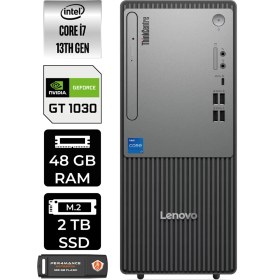 Resim Lenovo Thinkcentre Neo 50T Gen 5 Intel Core I7 13700 48GB 2tb SSD GT1030/4GB Windows 11 Home Masaüstü Bilgisayar & Per4 USB Bellek 12UB000LTRP369 