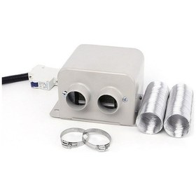Resim Pazly 600w Hızlı Isıtmalı Araç Cam Buz Çözücü - 12v/24v Çift Hava Çıkışlı Isıtıcı Fanı, Otomobil İçin Kullanılır 