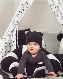 Resim Bebeyatmaz Bebek Destek Minderi Siyah - Beyaz 