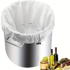 Resim Yeniden kullanılabilir 175 Mikron İnce Örgü Bira Çantası - Gıda Sınıfı Naylon Filtre, Bağcıklı Kapatma, Ağır Hizmet İnce Naylon Örgü, Şarap, Bira, Kahve, Çay, Çorba İçin - Ev, Ticari Kullanım İçin Kolay Temizlenebilir Mutfak ve Bira Süzgeci, Fransız Presi, Soğuk Bira, Daldırma Bira Üreticileri, Kahve Filtresi, Kompakt Tasarım, Sağlam Yapı, Kahve Severler, Mutfak Aksesuarı, Mutfak Süzgeci, Mutfak Aracı, Mutfak Süzgeci, Ev İçin Mutfak Aracı, Süzgeç Süzgeci, Çay Süzgeci 