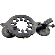 Resim Antika Tarz Dekoratif Pirinç Osmanlı Kapı Tokmağı, Taktak - 265X75MM, Oksit 