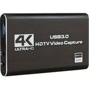 Resim Honeybeeshop Siyah 4k Usb 3 0 Hd Video Capture Kartı Canlı Oyun Kartı Yakalama Obs Uyumlu 1080p 60fps Hd Video Kaydedici 