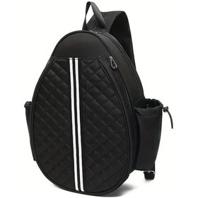 Resim Fochsia Darkness Sırt Çantası Ayarlı Askı Çıkarılır Toka Fermuarlı Tenis Çantası Bej Kadın Spor Koyu 