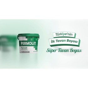 Resim Permolit Süper Tavan Boyası Beyaz-17,5 Kg 