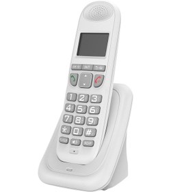 Resim Neevoyu D1003 Ev Ve Ofis İçin Dijital Kablosuz Telefon - Düşük Radyasyon, 2 Şarjlı Pil, 100-240v Avrupa Standartı Beyaz 