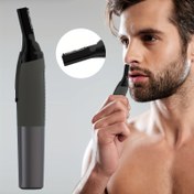 Resim Conduroma 4-in-1 Elektrikli Eyelash Trimmer - Kaşlar, Burun ve Kulak Tüyleri için Şarj Edilebilir, Ağrısız Yüz Tüyleri Tıraşı - Keskin Bıçak, USB Şarj, 350mAh Pil - Erkekler için İdeal Bakım Kiti, Conduroma 