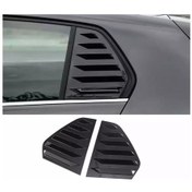Resim Volkswagen Golf 4 Uyumlu Kelebek Cam Kaplama Vizörü Piano Black 