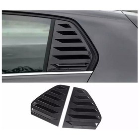 Resim Volkswagen Golf 4 Uyumlu Kelebek Cam Kaplama Vizörü Piano Black 