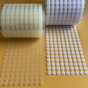 Resim 1600 adet (800 Çift) Şeffaf Nokta Sticker Güçlü Yapışkan Hızlı Bağlantı 10mm Yuvarlak Madeni Para Bant, Ofis, Okul ve Ev için Kullanılır, DIY Malzemeleri, Parti Hediyeleri 