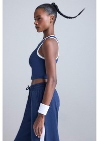 Resim Defacto Defactofit Crop Bisiklet Yaka Sporcu Atlet E7723ax25aunv238 Lacivert 