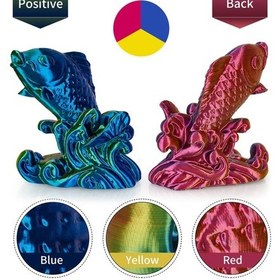 Resim Kingroon Tripple Color Filament - Üç Renk Kırmızı Mavi Sarı - 1.75 - 1 KG 
