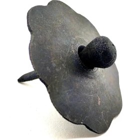 Resim Antika Tarz Dekoratif Pirinç Düğmeli Kabara - 40 Mm, Oksit 