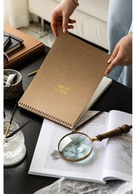 Resim A4 Kraft Kapak 60 Yaprak 140 Gr. Perforajlı Eskiz Defteri - Sketch Book Kraft 