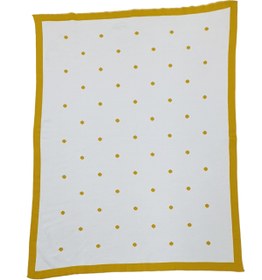 Resim Bebemekan Pamuklu Triko Bebek Battaniyesi Puanlı 90x120 
