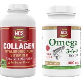 Resim Ncs Collagen Hyaluronic Acid 300 Tablet Omega 3 6 9 200 Softgel 