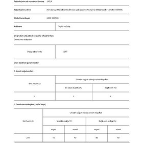 Resim Uğur UDD 300 SCB 234 LT Bombe Camlı Muhafaza Dolabı 