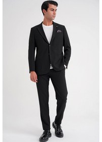 Resim Efor C 698 Ceket Regular Fit Siyah-1 Casual Siyah 