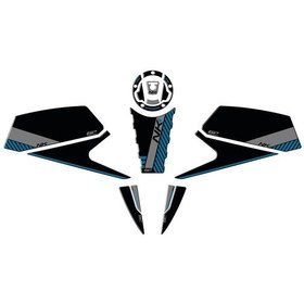 Resim GP Kompozit CF Moto 450 NK 2024 Uyumlu Tank Pad Mavi 