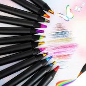 Resim 24lü/16lı/8li Renk Degisken Sihirli Kalem Seti, Ahşap Graffiti & Çizim Kalemleri, Kawaii Yaratıcı Yazı & Sanat Malzemeleri, Canlı Renkli Yazı Tükenmez Kalemleri, Rastgele Renkler 