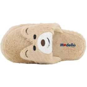 Resim Modella Life Kadın Ev Terliği Ayıcık Figürlü Peluş Ev Terliği Ses Yapmaz Taban Sıcak Şık Tasarım 