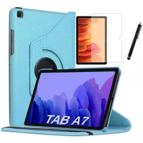 Resim Fibaks Galaxy Tab A7 Sm T500 T505 T507 Uyumlu Dönebilen Tablet Kılıfı + Ekran Koruyucu + Kalem 10.4 Inç 