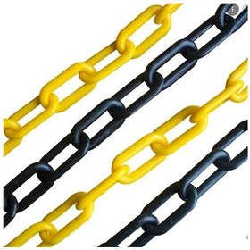Resim Force Chain 6 Mm 50 Mtr. Sarı Siyah Plastik Zincir 