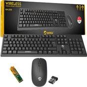 Resim Everest Km-2510 Siyah Kablosuz Q Multimedia Klavye + Mouse Set 