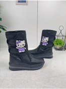 Resim Nstil Alves Unisex Kadın - Erkek - Çocuk Kar Botu İçi Kürklü Cırt Cırtlı Kaymaz Taban Ayakkabı 802 Hello Kitty 