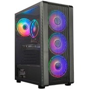 Resim Turbox Master Yi 4x ARGB Kumandalı USB 3.0 400W ATX Mesh Panel Gaming Bilgisayar Kasası 