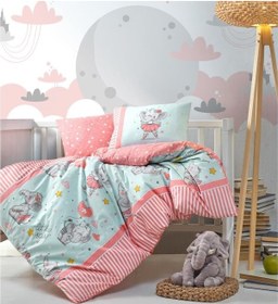 Resim Cotton Box Bebek Nevresim Takımı Elephant Pembe 