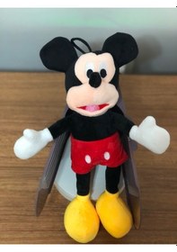 Resim Yüksek Kalite Minnie Mouse Peluş Oyuncak Hediyelik Uyku Arkadaşı 30 Cm Miki Mini Fare Peluş Kırmızı 