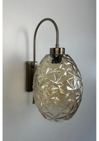 Resim Veltro Bal Rengi Cam Aplik Duvar Lambası Modern Otel Cafe Vintage Salon Yatak Odası Merdiven Retro Bal 