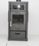 Resim Dorello Soba Troy Camlı Model Soba Döküm Soba 