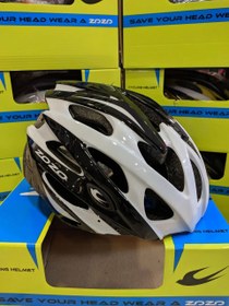 Resim Zozo Kask Siyah Beyaz M Beden / Bisiklet 