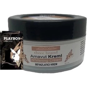 Resim Buğz Three Brand Arnavut Kremi Whitens Cream 50 ml Sel Antikara Kremi SNMP20118 + 1 Adet Jel Hediye 